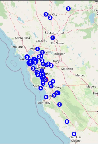 Zero-cost hops mesh view